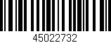 Código de barras (EAN, GTIN, SKU, ISBN): '45022732'