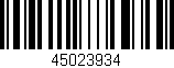 Código de barras (EAN, GTIN, SKU, ISBN): '45023934'