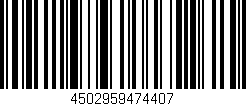 Código de barras (EAN, GTIN, SKU, ISBN): '4502959474407'