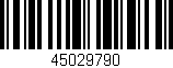 Código de barras (EAN, GTIN, SKU, ISBN): '45029790'