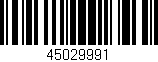 Código de barras (EAN, GTIN, SKU, ISBN): '45029991'