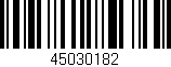 Código de barras (EAN, GTIN, SKU, ISBN): '45030182'