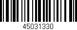 Código de barras (EAN, GTIN, SKU, ISBN): '45031330'