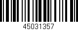 Código de barras (EAN, GTIN, SKU, ISBN): '45031357'