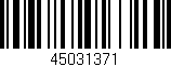 Código de barras (EAN, GTIN, SKU, ISBN): '45031371'