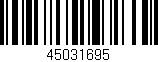 Código de barras (EAN, GTIN, SKU, ISBN): '45031695'