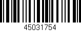 Código de barras (EAN, GTIN, SKU, ISBN): '45031754'