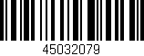 Código de barras (EAN, GTIN, SKU, ISBN): '45032079'
