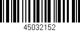 Código de barras (EAN, GTIN, SKU, ISBN): '45032152'