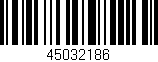 Código de barras (EAN, GTIN, SKU, ISBN): '45032186'