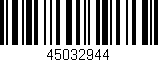 Código de barras (EAN, GTIN, SKU, ISBN): '45032944'