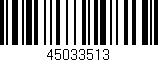 Código de barras (EAN, GTIN, SKU, ISBN): '45033513'