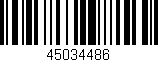 Código de barras (EAN, GTIN, SKU, ISBN): '45034486'