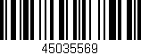 Código de barras (EAN, GTIN, SKU, ISBN): '45035569'