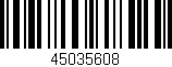 Código de barras (EAN, GTIN, SKU, ISBN): '45035608'