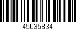 Código de barras (EAN, GTIN, SKU, ISBN): '45035834'