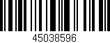 Código de barras (EAN, GTIN, SKU, ISBN): '45038596'