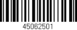Código de barras (EAN, GTIN, SKU, ISBN): '45062501'