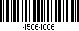 Código de barras (EAN, GTIN, SKU, ISBN): '45064806'