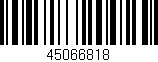 Código de barras (EAN, GTIN, SKU, ISBN): '45066818'