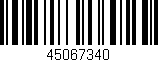 Código de barras (EAN, GTIN, SKU, ISBN): '45067340'