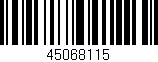 Código de barras (EAN, GTIN, SKU, ISBN): '45068115'