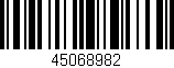 Código de barras (EAN, GTIN, SKU, ISBN): '45068982'