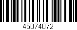 Código de barras (EAN, GTIN, SKU, ISBN): '45074072'