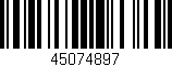 Código de barras (EAN, GTIN, SKU, ISBN): '45074897'