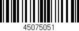 Código de barras (EAN, GTIN, SKU, ISBN): '45075051'