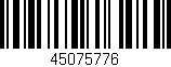 Código de barras (EAN, GTIN, SKU, ISBN): '45075776'