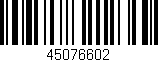 Código de barras (EAN, GTIN, SKU, ISBN): '45076602'
