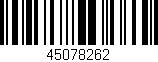 Código de barras (EAN, GTIN, SKU, ISBN): '45078262'