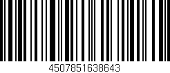 Código de barras (EAN, GTIN, SKU, ISBN): '4507851638643'