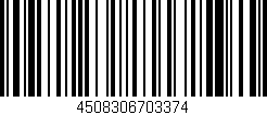 Código de barras (EAN, GTIN, SKU, ISBN): '4508306703374'