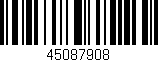 Código de barras (EAN, GTIN, SKU, ISBN): '45087908'