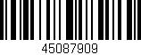 Código de barras (EAN, GTIN, SKU, ISBN): '45087909'