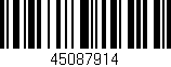 Código de barras (EAN, GTIN, SKU, ISBN): '45087914'