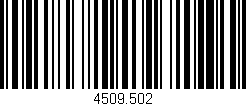 Código de barras (EAN, GTIN, SKU, ISBN): '4509.502'