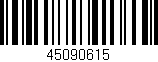 Código de barras (EAN, GTIN, SKU, ISBN): '45090615'