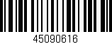 Código de barras (EAN, GTIN, SKU, ISBN): '45090616'