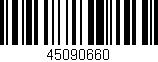 Código de barras (EAN, GTIN, SKU, ISBN): '45090660'
