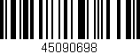 Código de barras (EAN, GTIN, SKU, ISBN): '45090698'