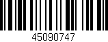 Código de barras (EAN, GTIN, SKU, ISBN): '45090747'