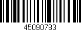Código de barras (EAN, GTIN, SKU, ISBN): '45090783'