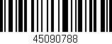Código de barras (EAN, GTIN, SKU, ISBN): '45090788'