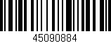 Código de barras (EAN, GTIN, SKU, ISBN): '45090884'