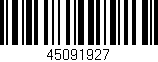 Código de barras (EAN, GTIN, SKU, ISBN): '45091927'