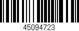 Código de barras (EAN, GTIN, SKU, ISBN): '45094723'