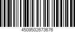 Código de barras (EAN, GTIN, SKU, ISBN): '4509502673676'